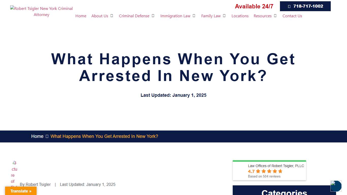 2026 What Happens When You Get Arrested In New York?